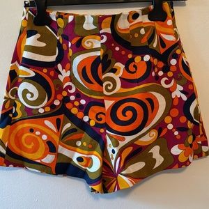 Zara psychedelic high waisted short